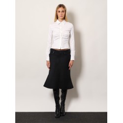 Cotton Midi Skirt