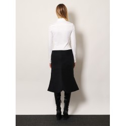 Cotton Midi Skirt