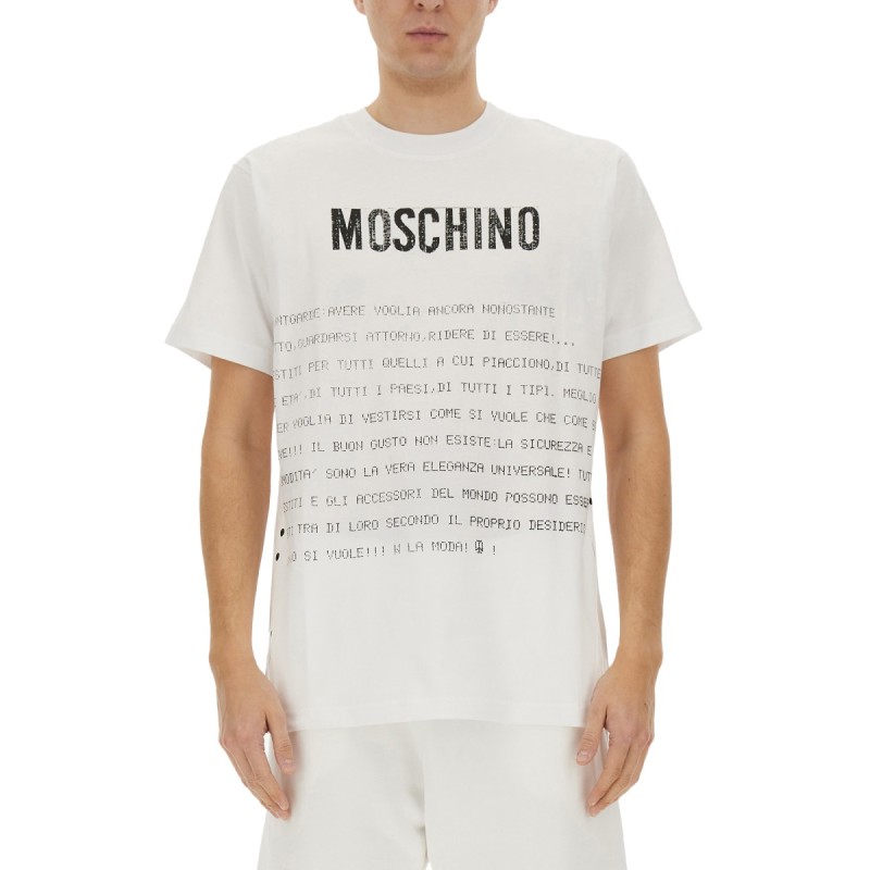 "MESSAGE PRINT" T-SHIRT