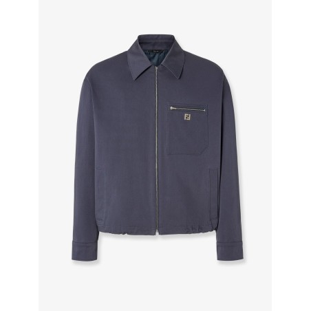 Cotton jacket with FF detail