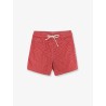 Nylon swim shorts with all-over micro pattern