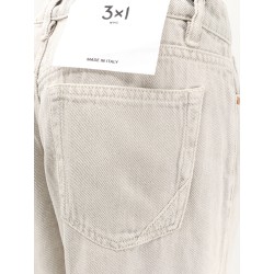 Flip denim trousers