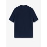 Linen and cotton blend polo shirt