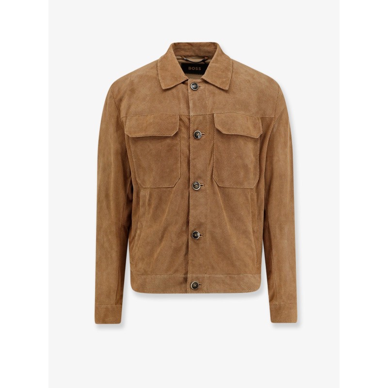 Merfo perforated suede jacket