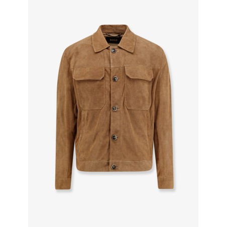 Merfo perforated suede jacket