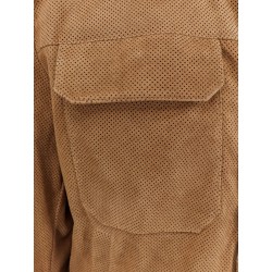 Merfo perforated suede jacket