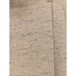 Mélange trousers with belt