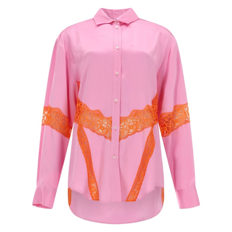 CAMICIA CON INSERTI IN PIZZO