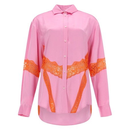 CAMICIA CON INSERTI IN PIZZO
