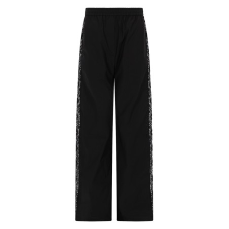PANTALONE DRITTO CON DETTAGLI IN PIZZO