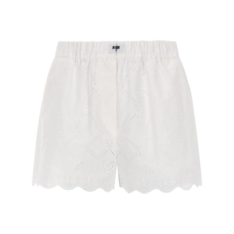 SHORTS CON MOTIVO TRAFORATO