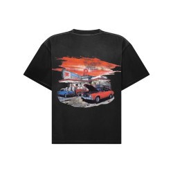 T-SHIRT CON STAMPA "24 HOUR SERVICE"