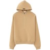 FELPA CON ZIP E CAPPUCCIO