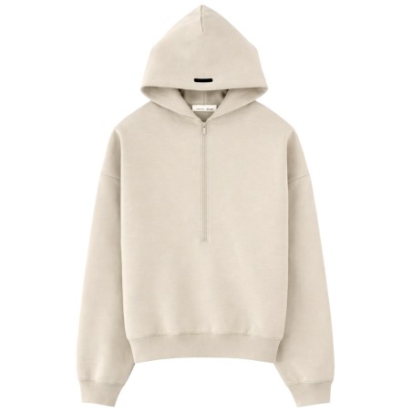 FELPA CON ZIP E CAPPUCCIO