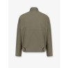 Cotton jacket with Intrecciato leather detail