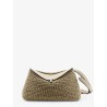 T-Lock woven leather clutch