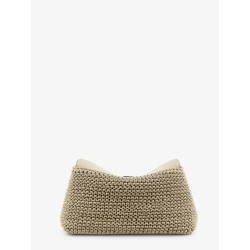T-Lock woven leather clutch