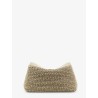 T-Lock woven leather clutch