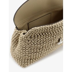 T-Lock woven leather clutch