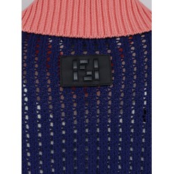 Cotton sweater with contrasting collar