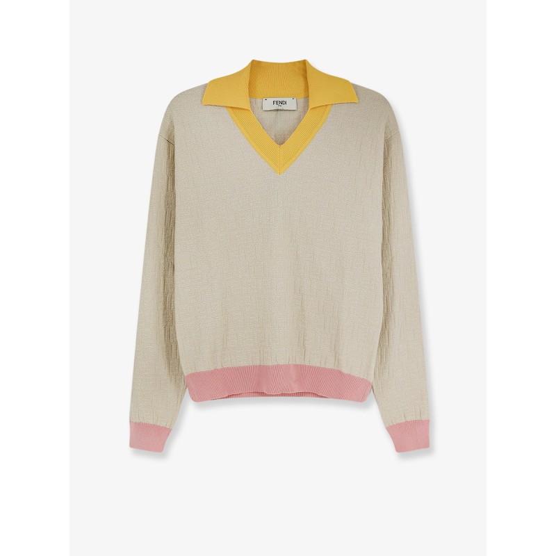 Cotton and silk sweater