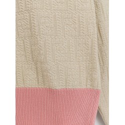Cotton and silk sweater