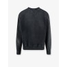 Cotton sweatshirt with front embroidered logo
