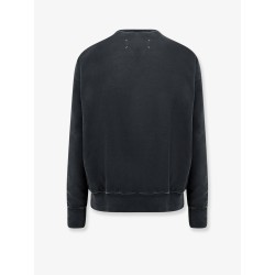 Cotton sweatshirt with front embroidered logo