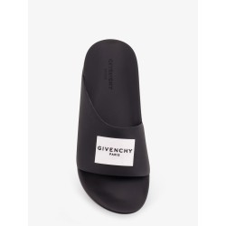 Rubber slide with logo lettering patch