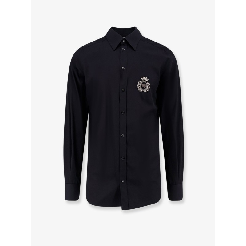Cotton shirt with iconic logo on the front