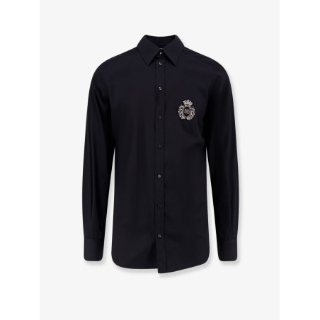 Cotton shirt with iconic logo on the front
