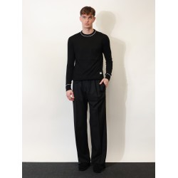 Virgin wool sweater with embroidered DG logo