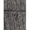 Striped wool blend trousers