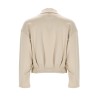 SILK AND COTTON CROP SWEATSHIRT