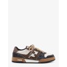 Sneakers Fendi Match in pelle bianca e suede marrone