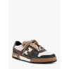 Sneakers Fendi Match in pelle bianca e suede marrone
