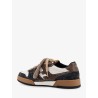 Sneakers Fendi Match in pelle bianca e suede marrone
