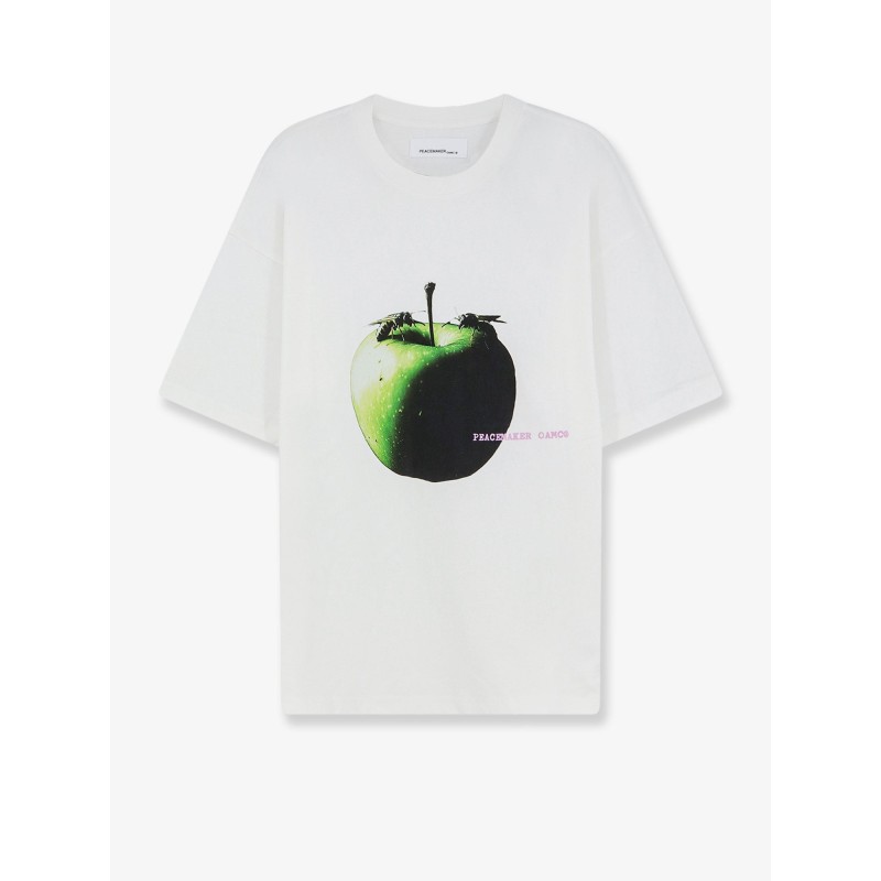 Cotton t-shirt with Apple print