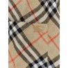 Linen shirt with check print