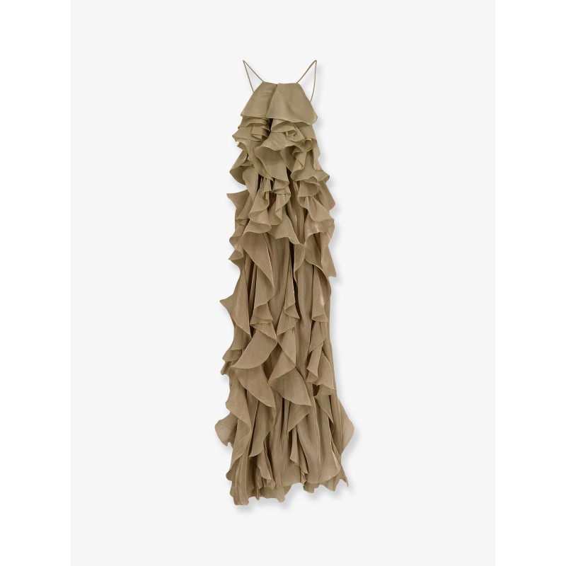 Long dress with ruffles