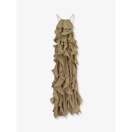 Long dress with ruffles