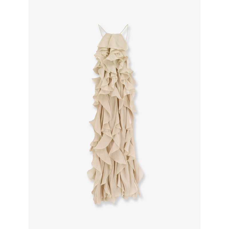 Long dress with ruffles