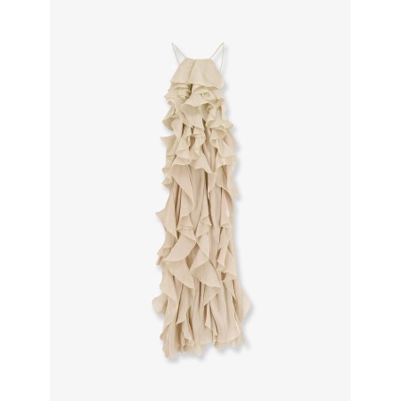 Long dress with ruffles