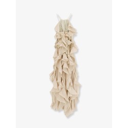 Long dress with ruffles