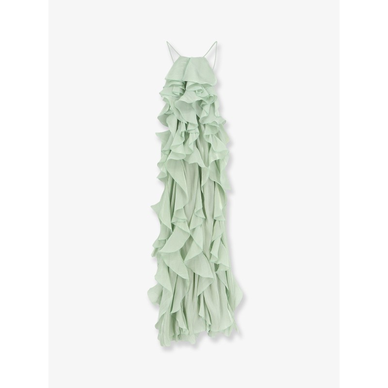 Long dress with ruffles