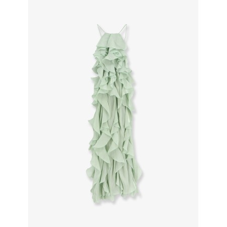 Long dress with ruffles