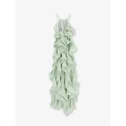 Long dress with ruffles