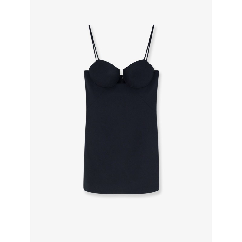 Cutaway Satin Mini Dress