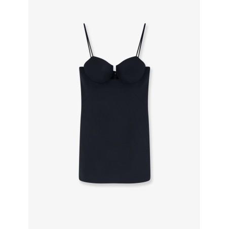 Cutaway Satin Mini Dress