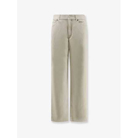 Beige denim trousers
